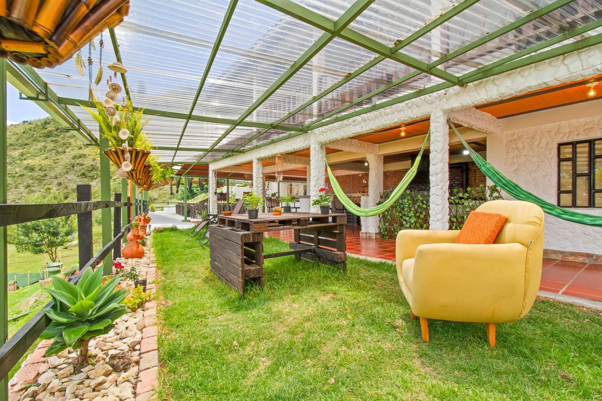 Cabana Tipo Glamping Savieza Life Experience Nemocon Exterior foto
